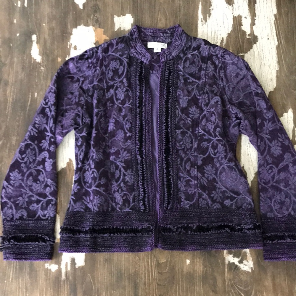 Coldwater Creek Small Women’s Velvet Style Jacket